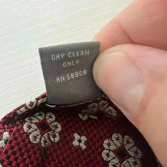 Daniel Cremieux Archive Collection Tie Silk Red Made in Italy - Picture 4 of 5